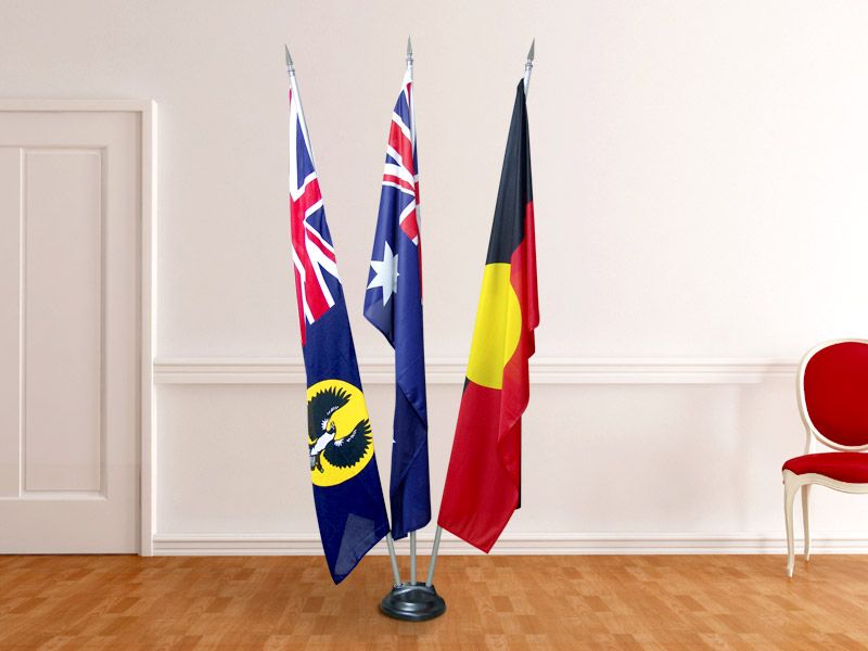 Indoor Flagpole Set